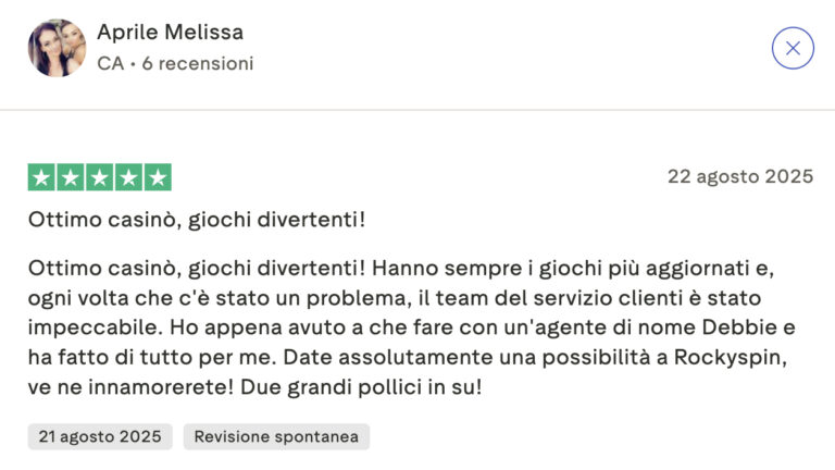 Recensione RockySpin Casino